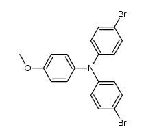 4,4'-Dibromo-4''-methoxytriphenylamine Structure