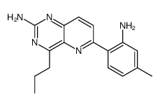 4-n-propyl-6-(2-amino-4-methylphenyl)pyrido[3,2-d]pyrimidin-2-ylamine Structure