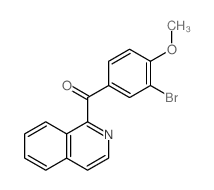 Methanone,(3-bromo-4-methoxyphenyl)-1-isoquinolinyl- Structure