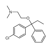 2-[1-(4-chlorophenyl)-1-phenylpropoxy]-N,N-dimethylethanamine Structure