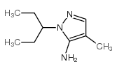 2-(1-ETHYL-PROPYL)-4-METHYL-2H-PYRAZOL-3-YLAMINE结构式