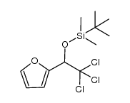 tert-butyldimethyl(2,2,2-trichloro-1-furan-2-ylethoxy)silane Structure