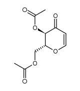 (2R-trans)-2[(acetoxy)-methyl]-2,3-dihydro-3-acetoxy-4H-pyran-4-one Structure