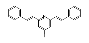 2,6-dibenzylidene-4-methylpyridine结构式