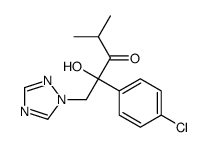 2-(4-chlorophenyl)-2-hydroxy-4-methyl-1-(1,2,4-triazol-1-yl)pentan-3-one Structure