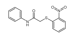 (2-nitro-phenylsulfanyl)-acetic acid anilide结构式