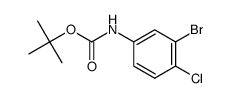 tert-butyl 3-bromo-4-chlorophenylcarbamate结构式