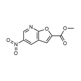 Methyl5-nitrofuro[2,3-b]pyridine-2-carboxylate structure