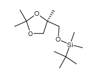 (R)-tert-butyldimethyl((2,2,4-trimethyl-1,3-dioxolan-4-yl)methoxy)silane Structure