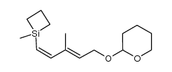 (1Z,3E)-3-methyl-1-(1-methylsilacyclobutyl)-5-(tetrahydropyran-2-yloxy)penta-1,3-diene结构式