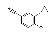 3-cyclopropyl-4-methoxybenzonitrile结构式