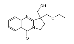 2,3-dihydro-3-ethoxymethyl-3-hydroxymethylpyrrolo[2,1-b]quinazolin-9(1H)-one Structure