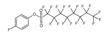 4-fluorophenyl 1,1,2,2,3,3,4,4,5,5,6,6,7,7,8,8,8-heptadecafluorooctane-1-sulfonate Structure