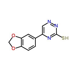 5-(1,3-Benzodioxol-5-yl)-1,2,4-triazine-3(2H)-thione Structure