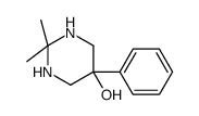 2,2-dimethyl-5-phenyl-1,3-diazinan-5-ol结构式