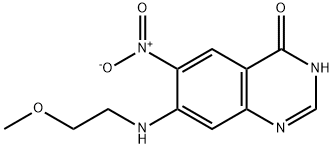 7-[(2-Methoxyethyl)amino]-6-nitro-3,4-dihydroquinazolin-4-one Structure