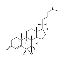 6α,7α-epoxy-cholest-4-en-3-one结构式