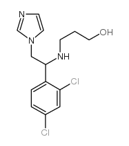 3-[[1-(2,4-二氯苯基)-2-(1H-咪唑-1-基)乙基]氨基]-1-丙醇结构式