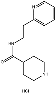 N-(2-pyridin-2-ylethyl)piperidine-4-carboxamide dihydrochloride结构式