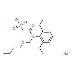 2-[(2,6-二乙基苯基)(丁氧基甲基)胺基]-2-氧代-乙磺酸 钠盐图片