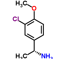 (1R)-1-(3-Chloro-4-methoxyphenyl)ethanamine Structure