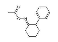 2-phenylcyclohexanone O-acetyl oxime结构式