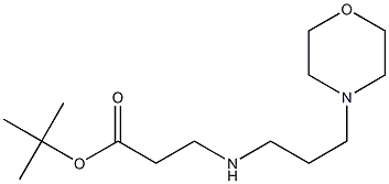 3-{[[3-(吗啉-4-基)丙基]氨基}丙酸叔丁酯结构式