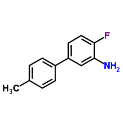 [1,1'-Biphenyl]-3-amine, 4-fluoro-4'-Methyl-结构式