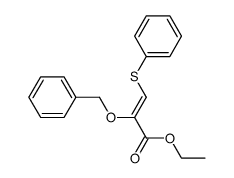 ethyl (Z)-2-(benzyloxy)-3-(phenylthio)-acrylate结构式