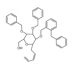 5-(tetra-O-benzyl-alpha-glucopyranosyl)-1,3-pentadiene Structure