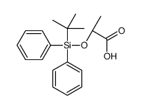 (2S)-2-[tert-butyl(diphenyl)silyl]oxypropanoic acid结构式