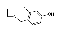 4-(azetidin-1-ylmethyl)-3-fluorophenol Structure