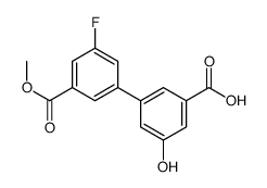 3-(3-fluoro-5-methoxycarbonylphenyl)-5-hydroxybenzoic acid Structure