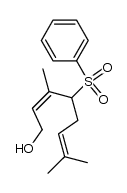 4-Phenylsulfonyl-3,7-dimethylocta-2Z,6-dien-1-ol Structure