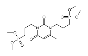 1,3-bis(3-dimethoxyphosphorylpropyl)-6-methyl-pyrimidine-2,4-dione Structure