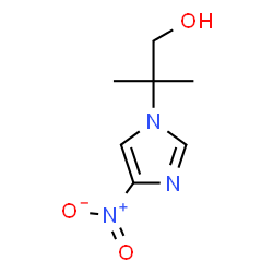 2-甲基-2-(4-硝基-1H-咪唑-1-基)丙-1-醇结构式
