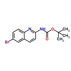 tert-butyl6-bromoquinolin-2-ylcarbamate结构式