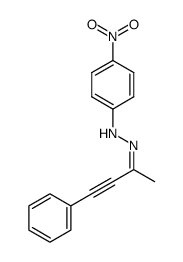 1-(4-nitrophenyl)-2-(4-phenylbut-3-yn-2-ylidene)hydrazine结构式