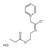 1-(2-Oxo-2-{[2-(propionyloxy)ethyl]amino}ethyl)pyridinium chlorid e结构式