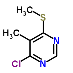 4-氯-5-甲基-6-(甲硫基)嘧啶结构式