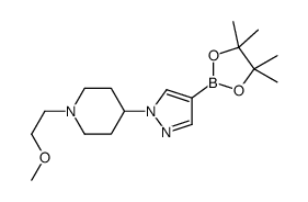 1-(2-methoxyethyl)-4-[4-(4,4,5,5-tetramethyl-1,3,2-dioxaborolan-2-yl)pyrazol-1-yl]piperidine Structure