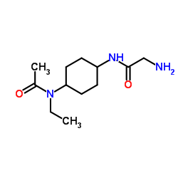 N-{4-[Acetyl(ethyl)amino]cyclohexyl}glycinamide Structure