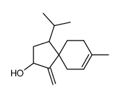 4-Isopropyl-8-methyl-1-methylene-spiro[4.5]dec-7-en-2-ol结构式