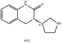 3-[(3S)-Pyrrolidin-3-yl]-1,2,3,4-tetrahydroquinazolin-2-one hydrochloride Structure