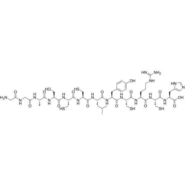 GGASCCLYCRCH结构式