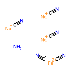 Iron(2+) sodium cyanide ammoniate (1:3:5:1) Structure