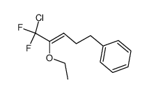 ((Z)-5-Chloro-4-ethoxy-5,5-difluoro-pent-3-enyl)-benzene Structure