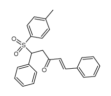 1,5-diphenyl-5-(toluene-4-sulfonyl)-pent-1-en-3-one结构式