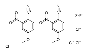 4-methoxy-2-nitrobenzenediazoniumazonium tetrachlorozincate (2:1) Structure