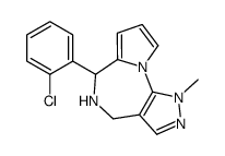 5,6-Dihydro-6-(2-chlorophenyl)-1-methyl-1H,4H-pyrazolo(4,3-f)pyrrolo(1,2-a)(1,4)diazepine结构式